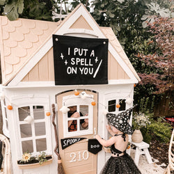 I put a spell on you banner Kids Halloween Decor
