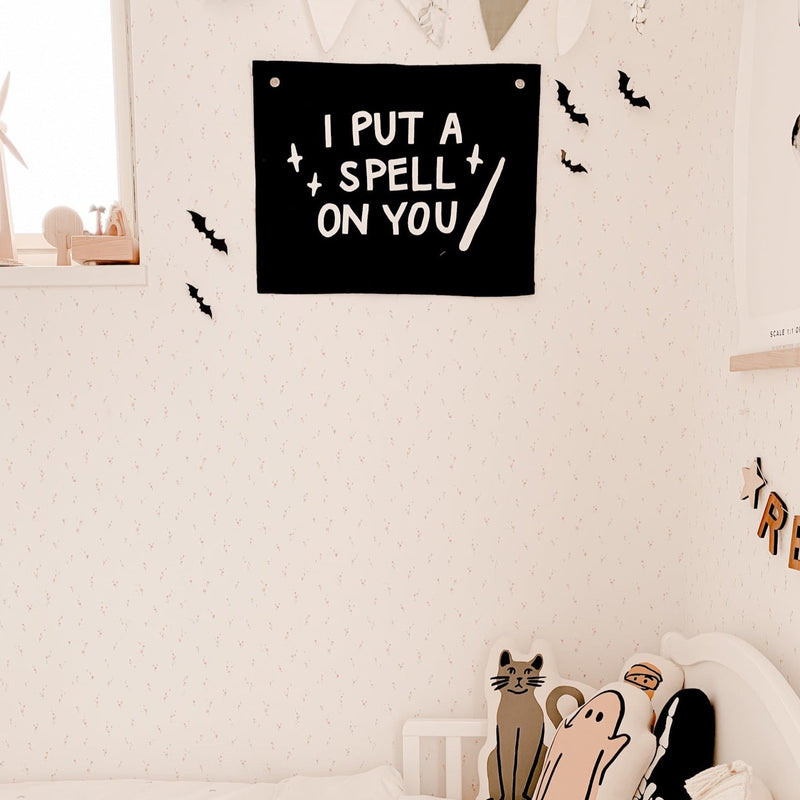 I put a spell on you banner halloween decor 