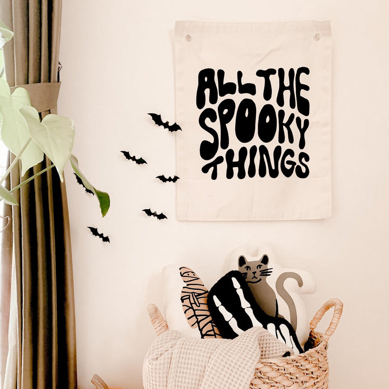 all the spooky things banner kids halloween