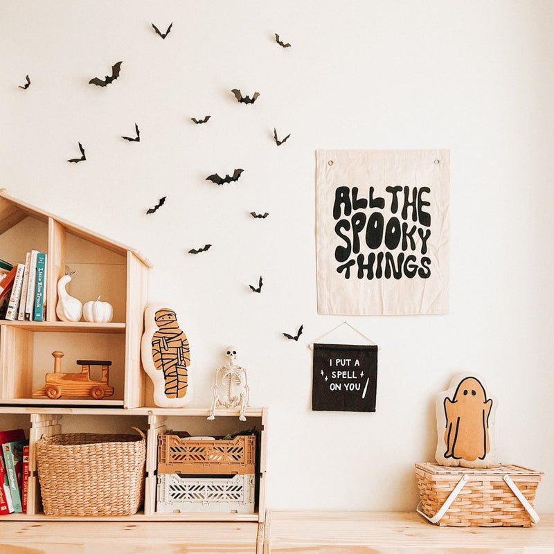 all the spooky things banner kids halloween decor 