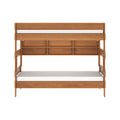 Modern Farmhouse Twin Over Twin Bunk Bed With Bookcase