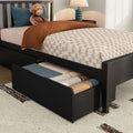 Scandinavian Twin Bed with Underbed Storage Drawers