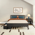 Scandinavian Queen Bed with Underbed Storage Drawers