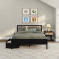Scandinavian Queen Bed with Underbed Storage Drawers