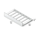 Platform slatted bed frame assembly diagram with dimensions 74.5 in long x 40.75 in wide x 11.75 in tall