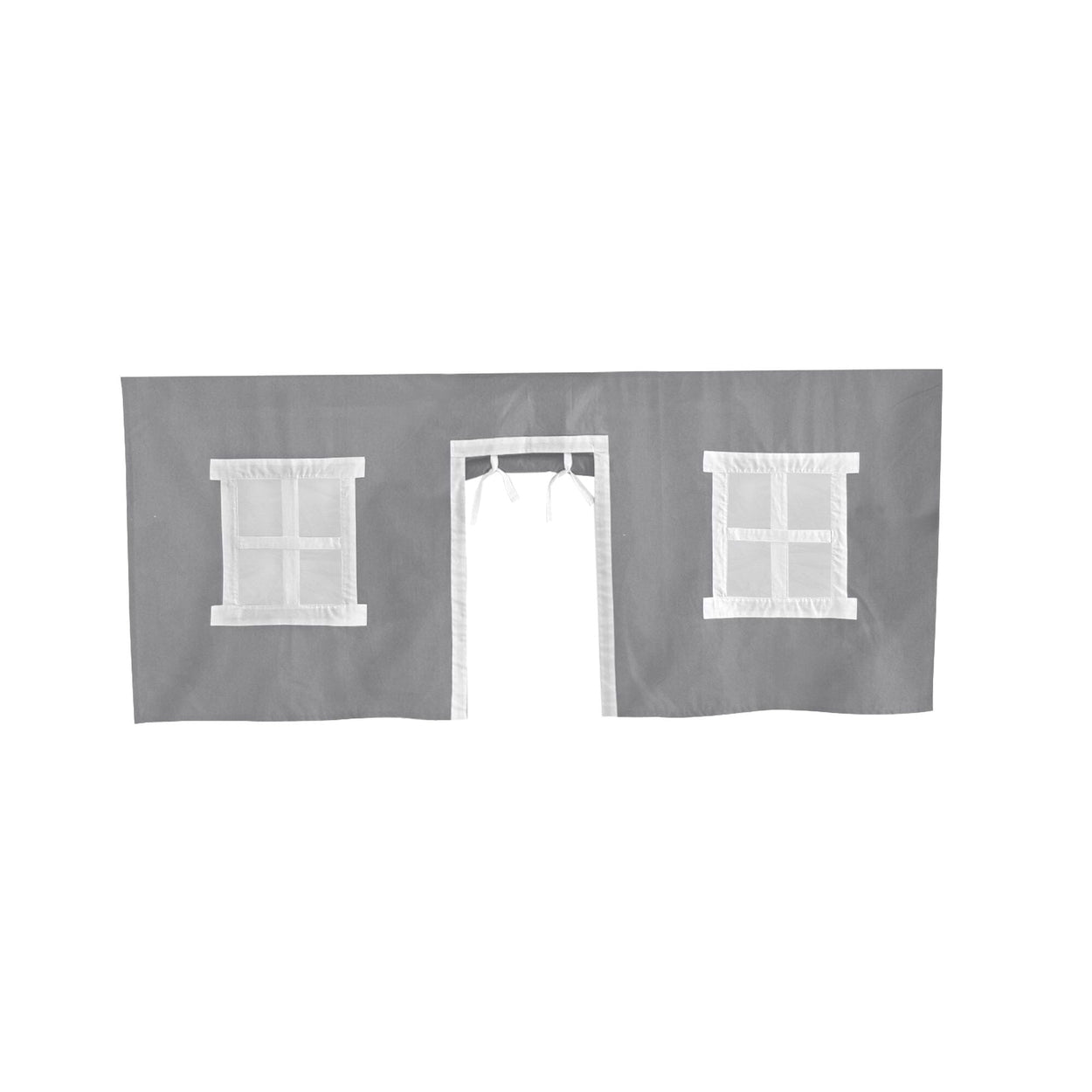 Component Max & Lily Cotton Underbed Curtain with Square Windows 