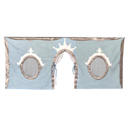 180035-051 : Curtain Princess Curtain, Blue/Silver