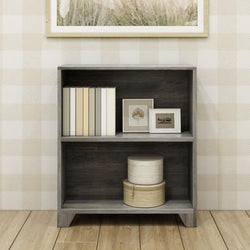 190245-185 : Furniture Farmhouse 2-Shelf Bookcase, Driftwood